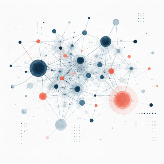 Scientific illustration of an artificial intelligence neural network